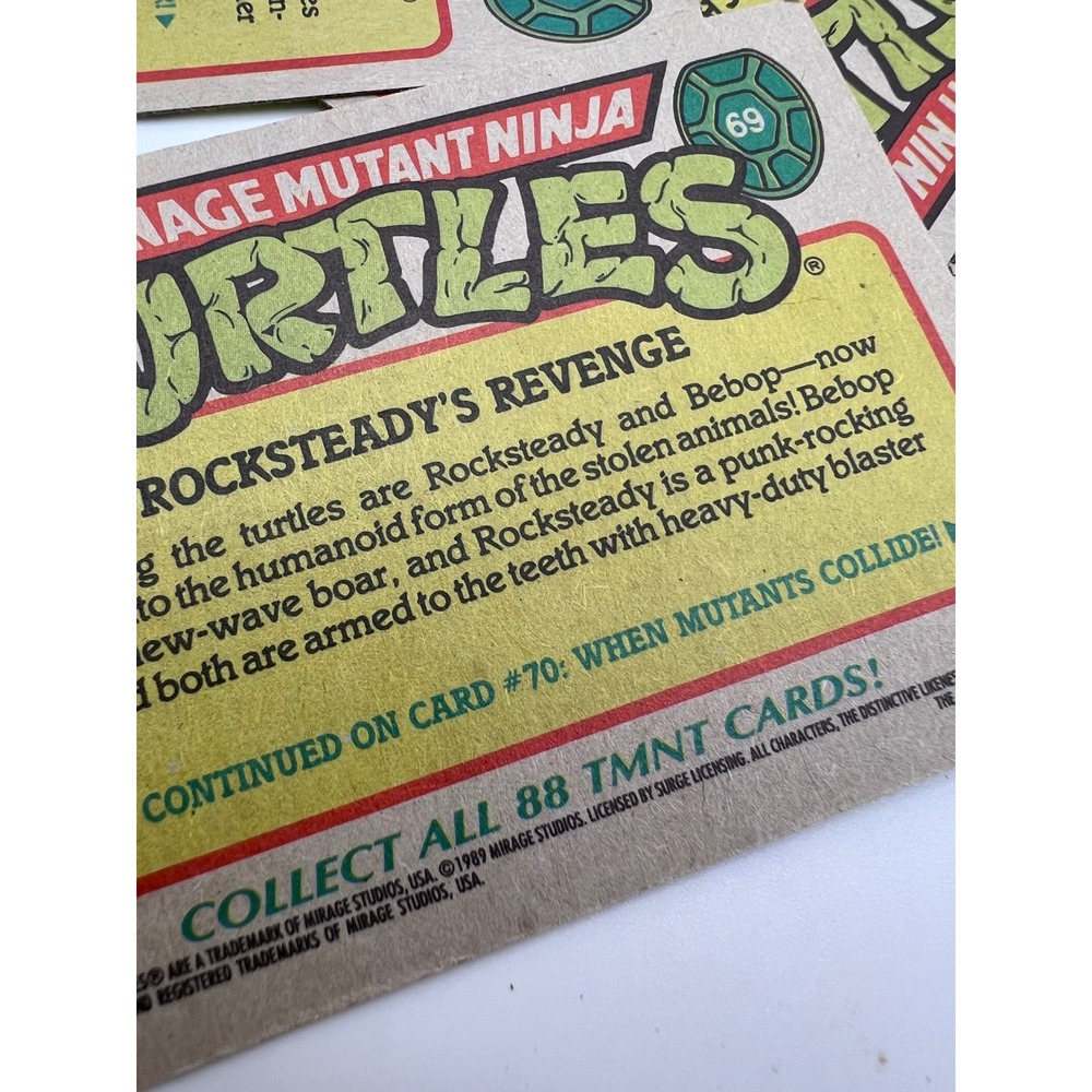 1989 Topps Teenage Mutant Ninja Turtles Trading Cards Lot of 11 Splinter Sticker - Picture 8 of 9